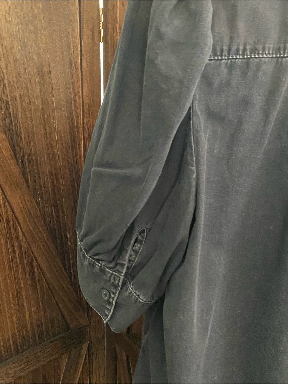 GAP Black Ruffle-Trim Button Front Blouse - Picture 8 of 10